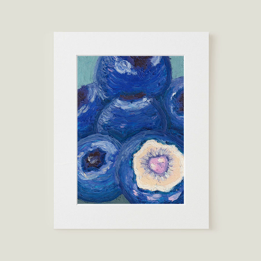 Blueberries Fine Art Impressionist Original Art Print