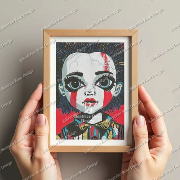 "Eleanor" Porcelain Sisters Series Haunted Doll Original Art Print