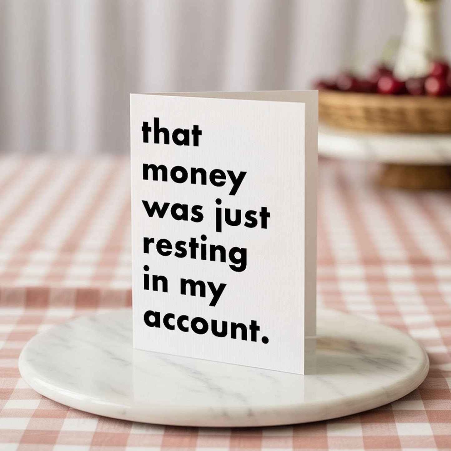"Resting Money" Funny Irish Saying Greeting Card