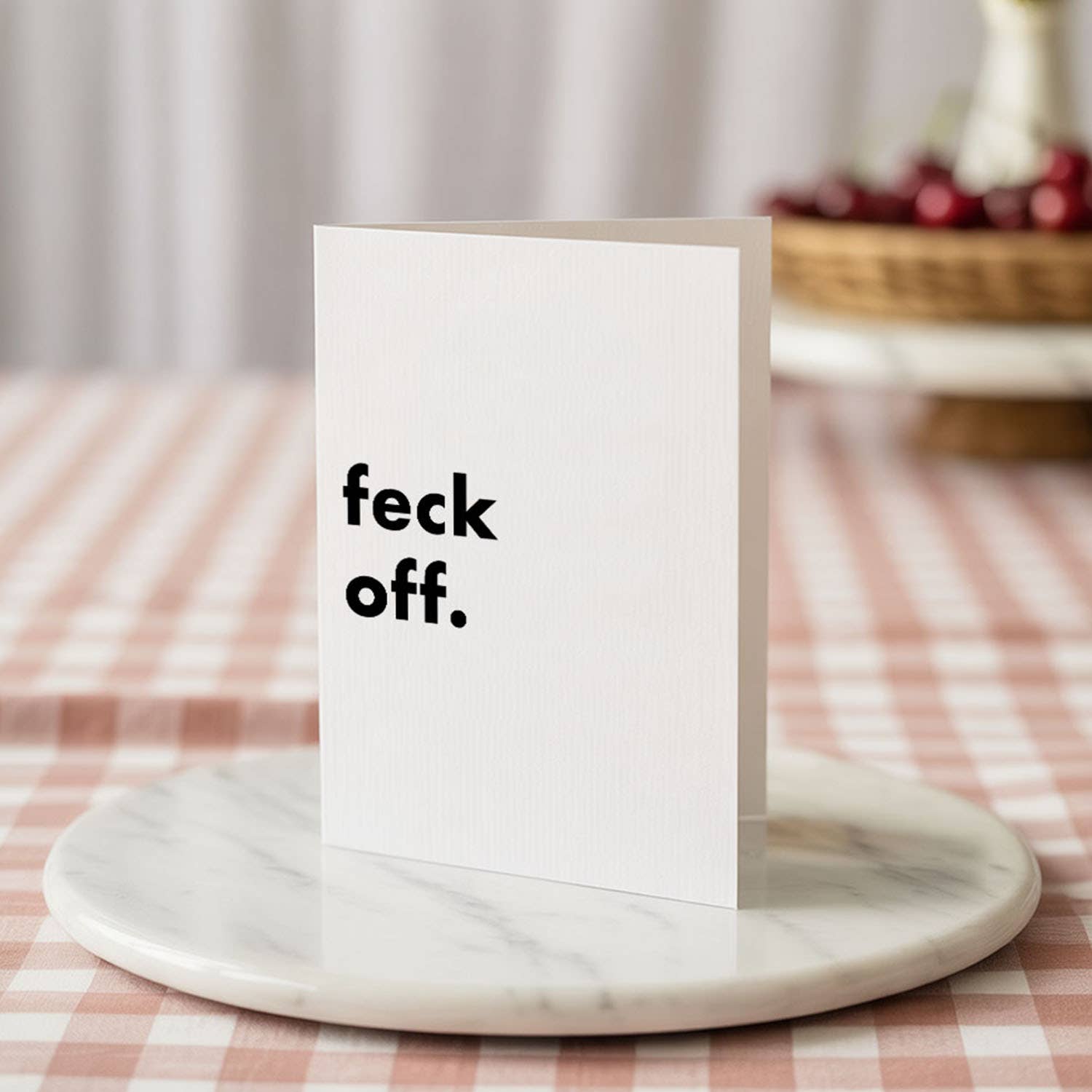 "Feck off" Funny Irish Saying Greeting Card