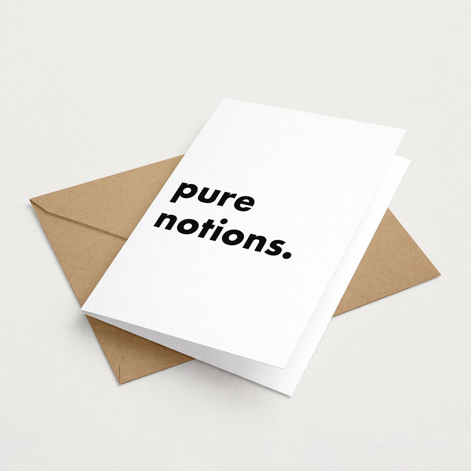 "Pure Notions" Funny Irish Saying Greeting Card