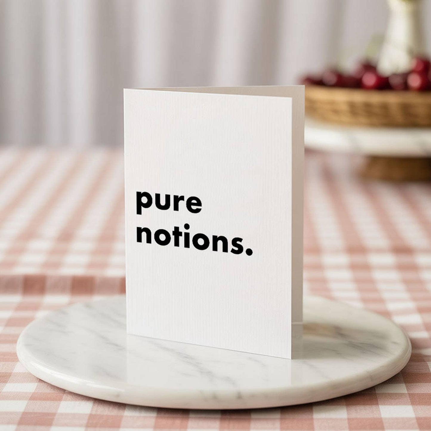 "Pure Notions" Funny Irish Saying Greeting Card