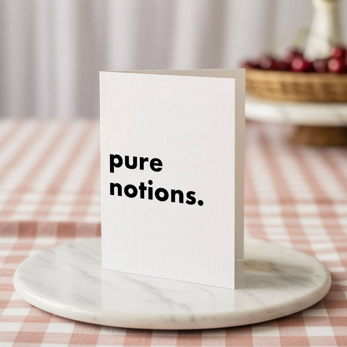 "Pure Notions" Funny Irish Saying Greeting Card
