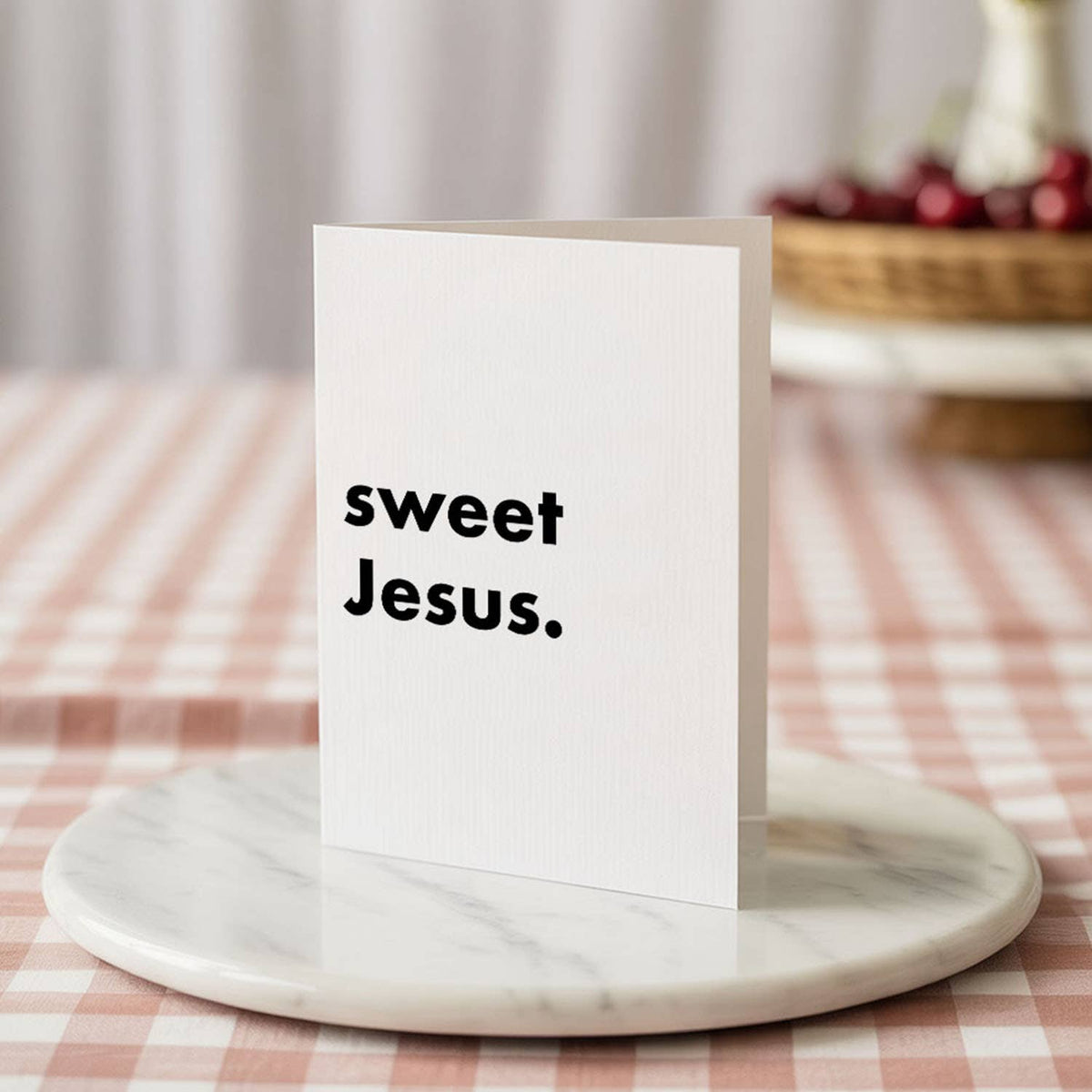 "Sweet Jesus" Funny Irish Saying Greeting Card