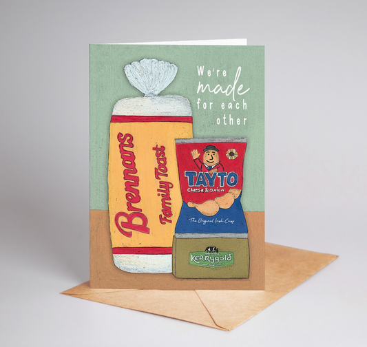 We're Made For Each Other A6 Blank Greeting Card