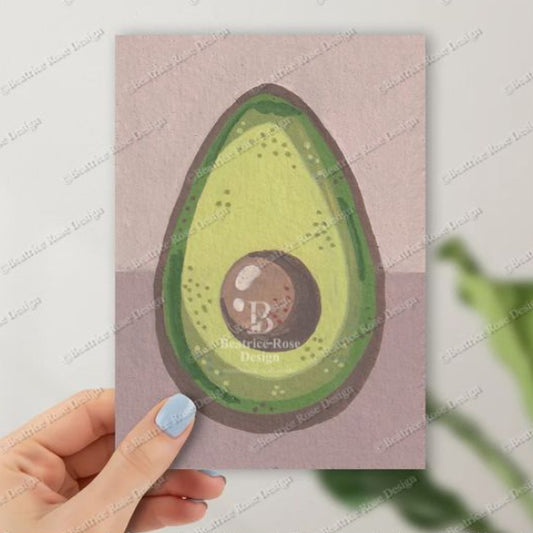 Avocado Fine Art Illustration Original Art Print