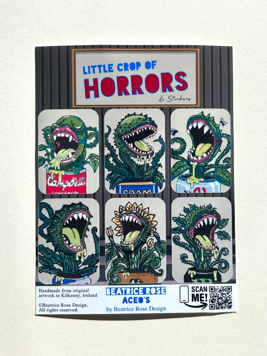 Little Crop Of Horrors Vinyl Sticker Sheet