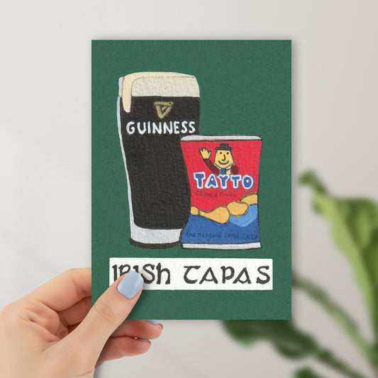 Irish Tapas Guinness and Tayto Illustration Original Art Print