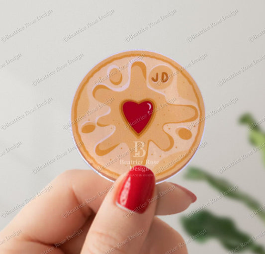 Jammy Dodger Vinyl Sticker