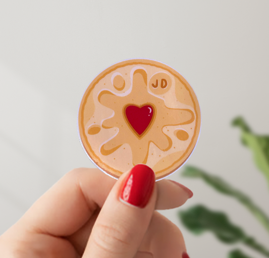 Jammy Dodger Vinyl Sticker