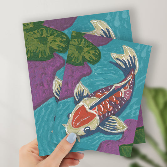 Koi Fish Fine Art Illustration Original Art Print
