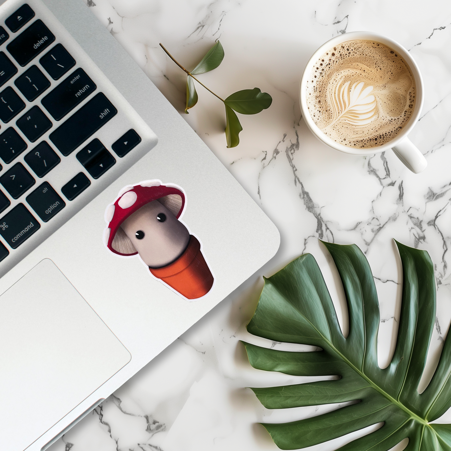 Cute Mushroom Vinyl Sticker