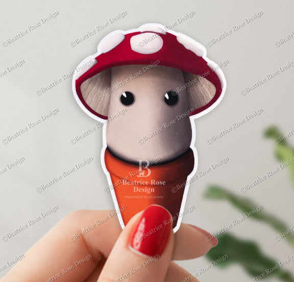 Cute Mushroom Vinyl Sticker