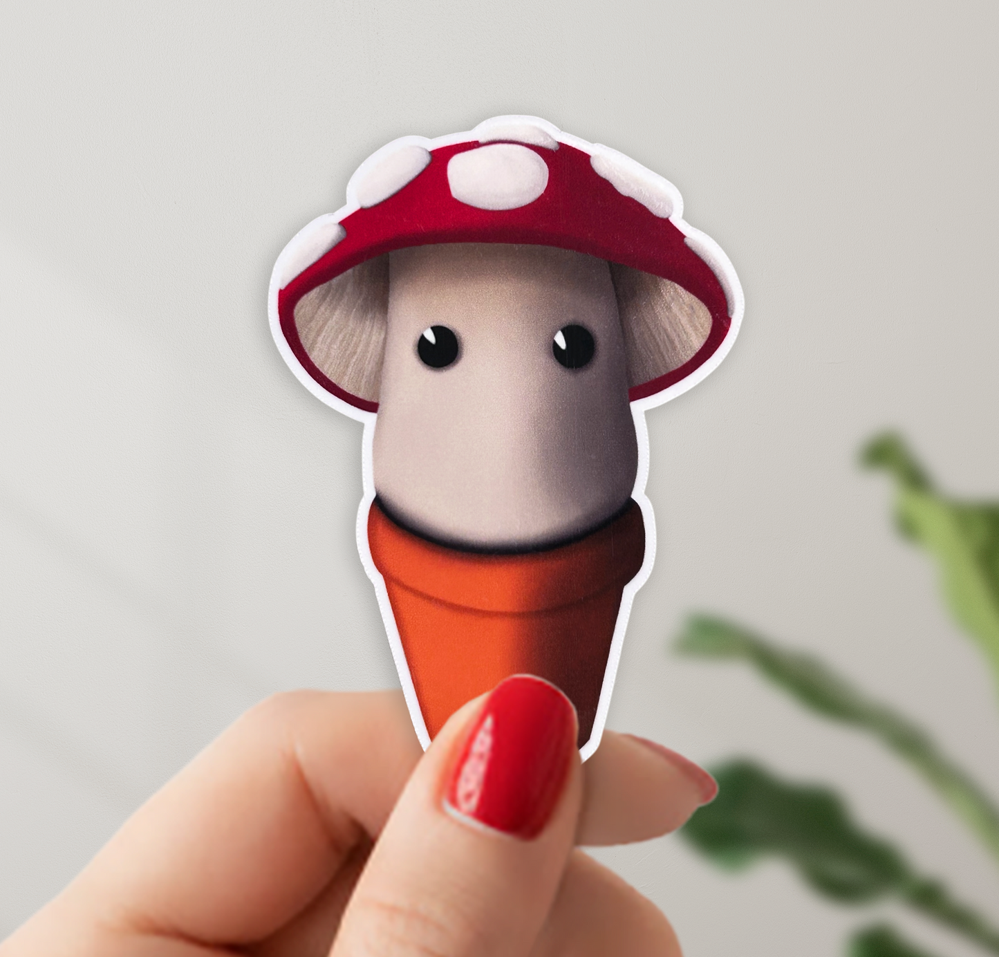 Cute Mushroom Vinyl Sticker