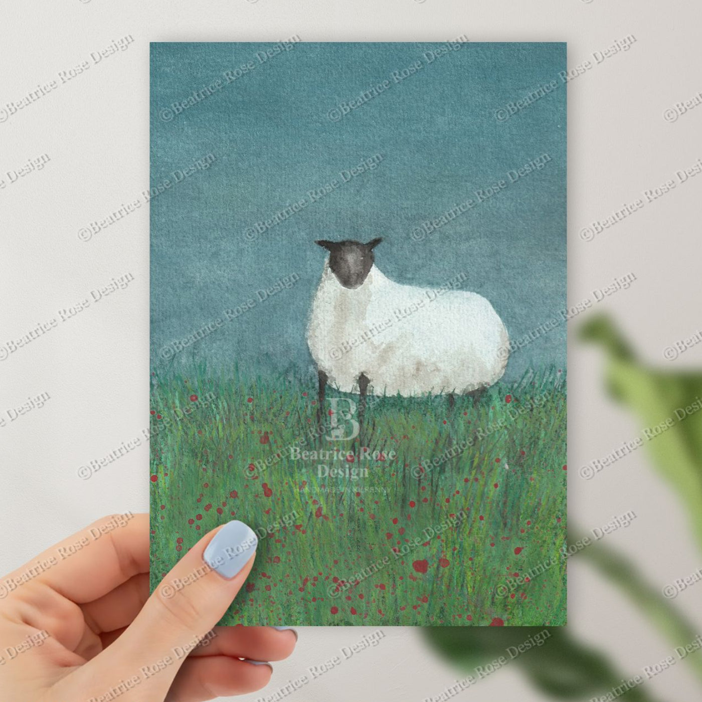 Irish Meadow at Dusk Original Art Print