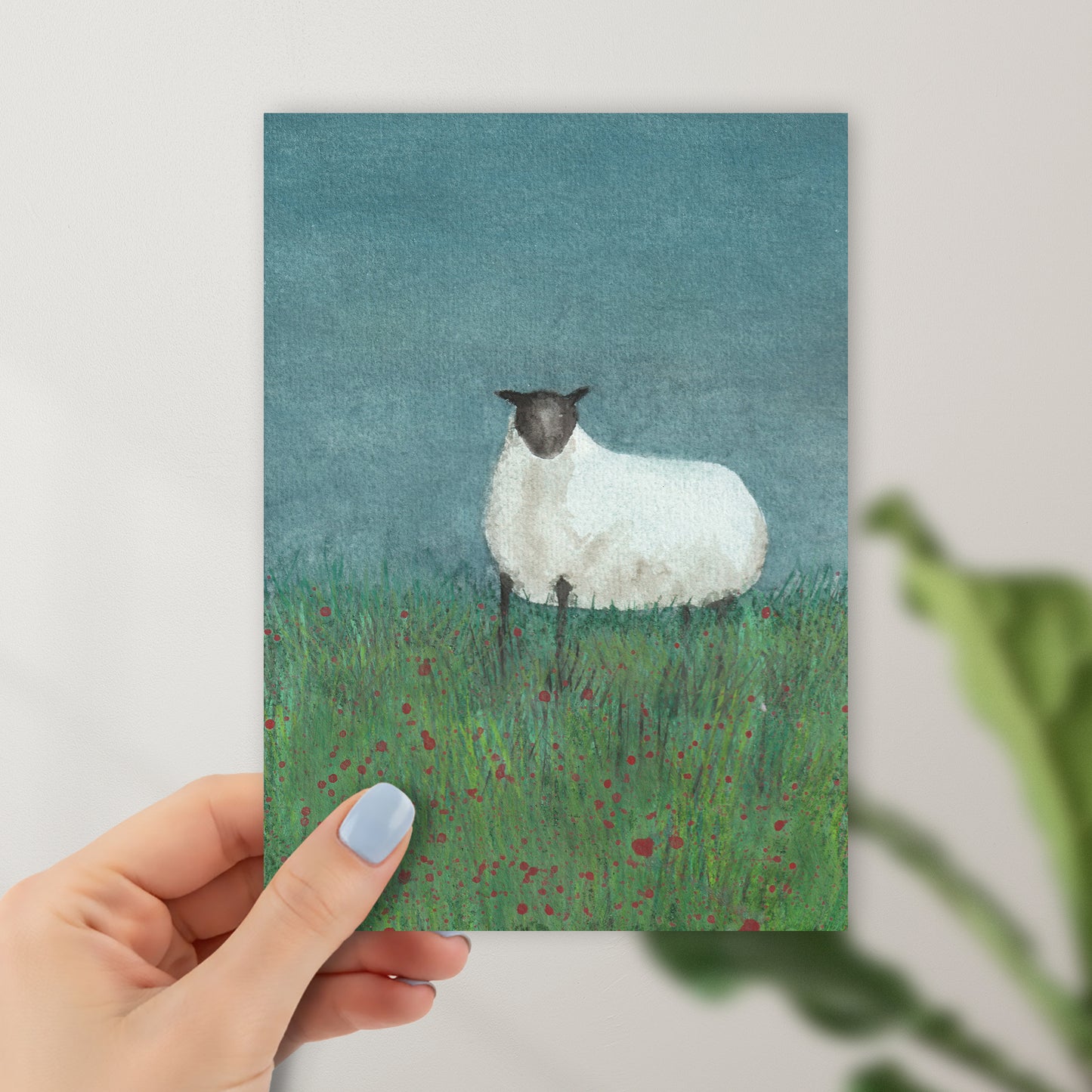 Irish Meadow at Dusk Original Art Print