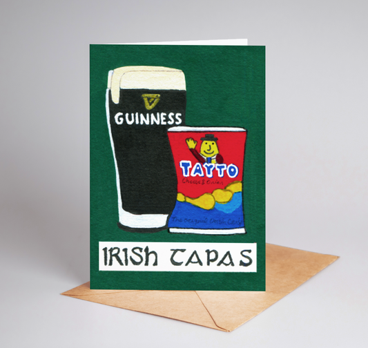 "Irish Tapas" Illustrated A6 Blank Greeting Card