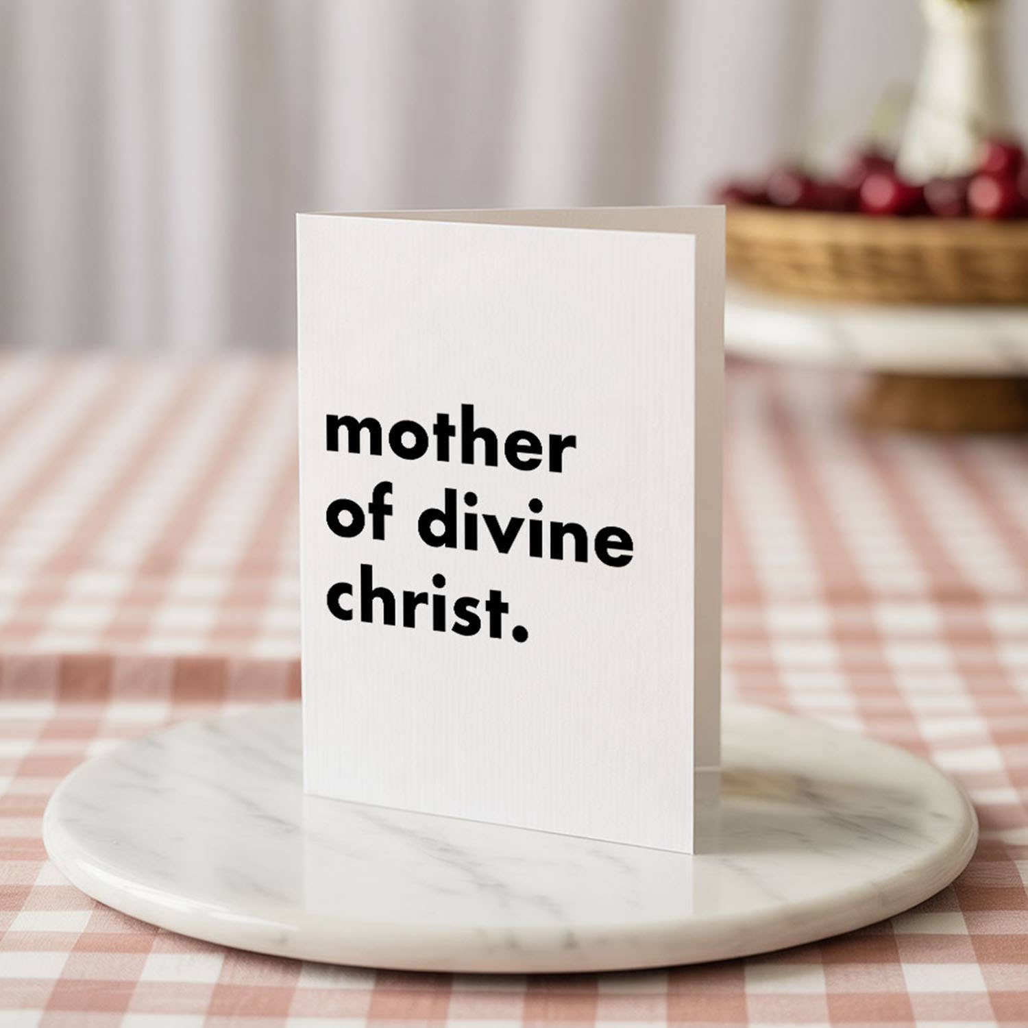 "Mother Of Divine Christ" Funny Irish Saying Greeting Card