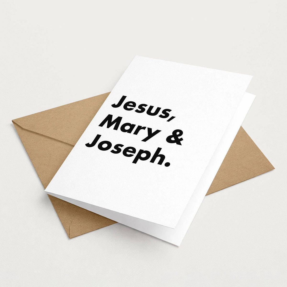 "Jesus, Mary and Joseph" Funny Irish Saying Greeting Card
